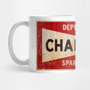 Champion spark plug sign Mug